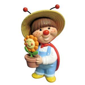 Hallmark 1998 Keepsake Ornament Gifted Gardener Ladybug Child Flower Pot Christm